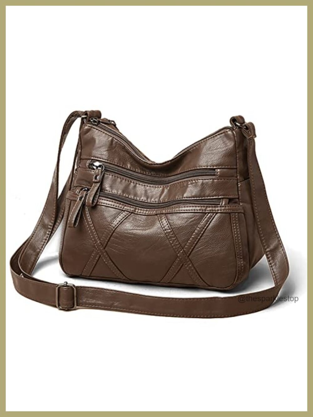 Small Crossbody Bags for Women, Vegan PU Leather Shoulder Purse, Lightweight